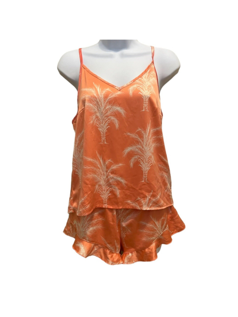 The Wellness Project by Chelsea Peers Palm Tree Print Cami Pajamas Set - XS/S